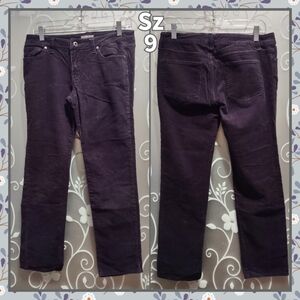 WOMENS DARK GRAY CORDUROY PANTS SIZE 9
